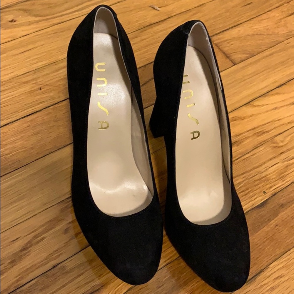 Black velvet heel - Picture 2 of 4